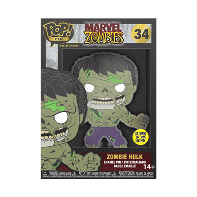 Funko POP! Pin: Marvel - Zombie Hulk w/Ch (Glow)