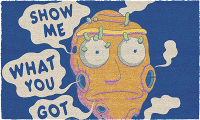 Show Me What You Got Doormat 60X40 Rick And Morty