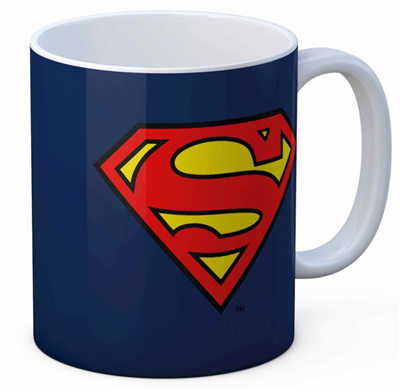 Superman Logo Ceramic Mug Dc Comics              