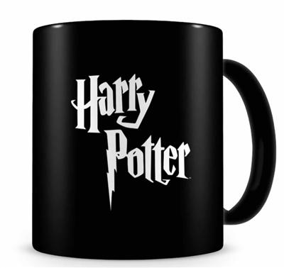 Harry Potter Logo Black Ceramic Mug Harry Potter 