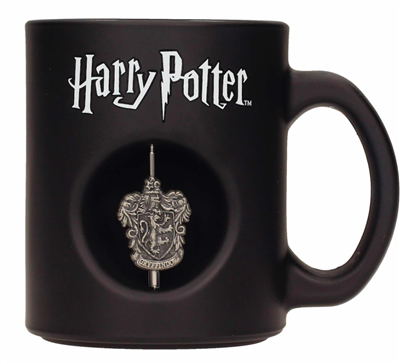 Gryffindor Emblem 3D Rotating Emblem Black Mug Harry Potter
