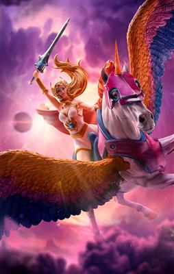 Masters of the Universe – She-Ra and Swiftwind BDS Art Scale 1/10