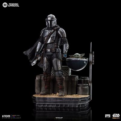 The Mandalorian Din Djarin and Din Grogu Art Scale 1/10