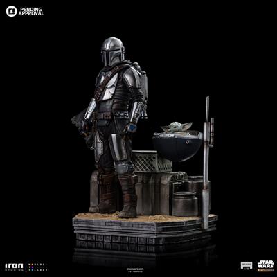 The Mandalorian Din Djarin and Din Grogu Art Scale 1/10