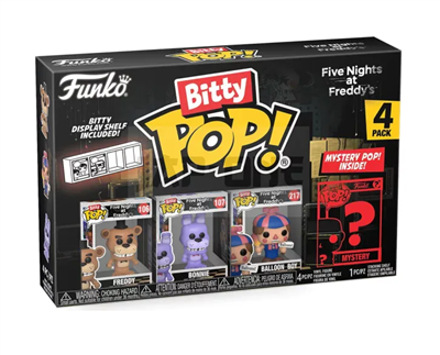 Funko Bitty POP! FNAF - Freddy 4PK (3+1 Mystery Chase)