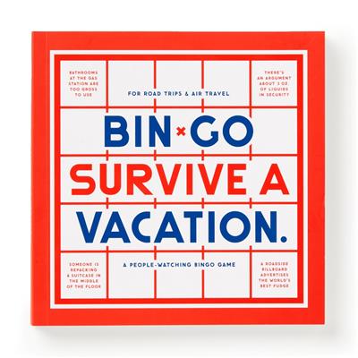 Bin-Go Survive a Vacation Bingo Book - EN