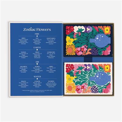 Zodiac Flowers Playing Card Set - EN