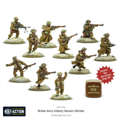Bolt Action - British Infantry Section (Winter) - EN