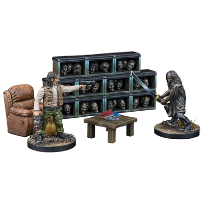 The Walking Dead - Diorama Exclusive - The Governers Trophy Room - EN