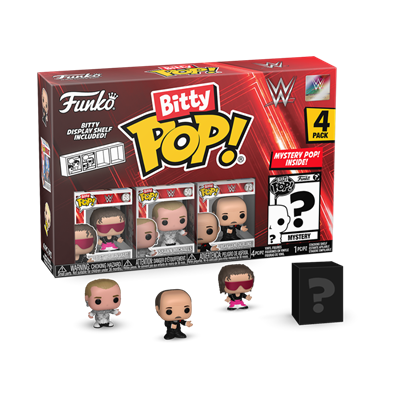 Funko Bitty POP! WWE  - Bret Hart 4PK (3+1 Mystery Chase)