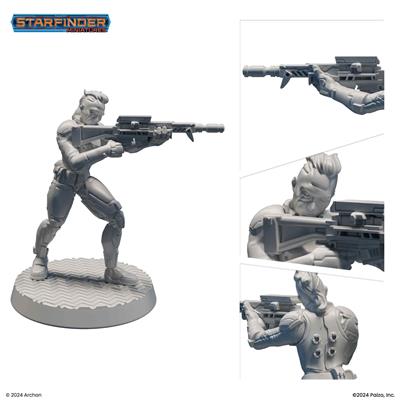 Starfinder Miniatures: Android Hired Gun - EN