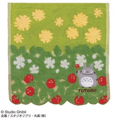 Mini Towel Totoro Flowers & Stawberries 25x25 cm - My Neighbor Totoro