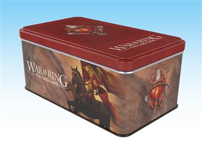 War of the Ring Shadow Card Box and Sleeves (Red Bannerman version)