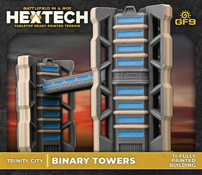 HexTech - Battlefield in a Box Terrain: Trinity City - Binary Towers (x1)