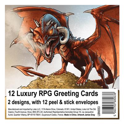 RPG Greeting Cards - pack of 12 - EN