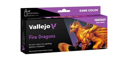 Vallejo - Game Color Fire Dragons 8 colors set 18 ml