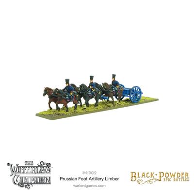 Black Powder - Epic Battles Waterloo - Prussian Foot Artillery Limber