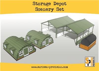 Sarissa Hobby & Terrain - Storage Shelter Scenery Set