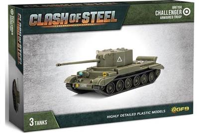 Clash of Steel - Challenger Armoured Troop (x3 Plastic) - EN