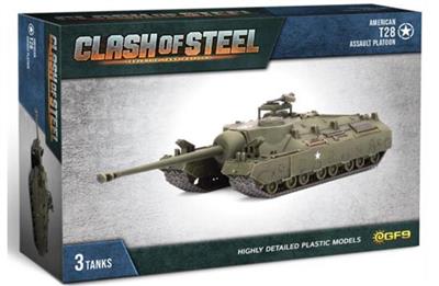 Clash of Steel - T28 Assault Tank Platoon (x3 Plastic)- EN
