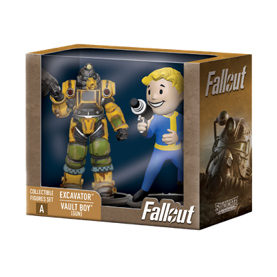 Fallout Collectible Figures Set Excavator & Vault Boy (Gun)
