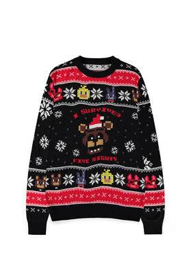 Five Nights at Freddy's - Survived Five Nights Knitted Christmas Jumper - S