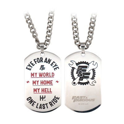 Fast & Furious Stainless Steel Dog Tag