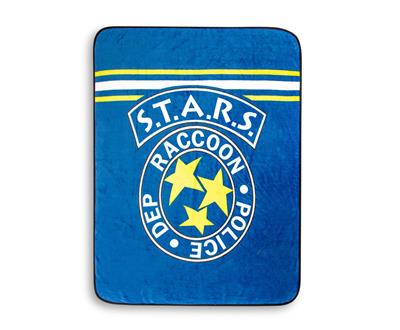 Resident Evil S.T.A.R.S. Raccoon Police Department Fleece Throw Blanket