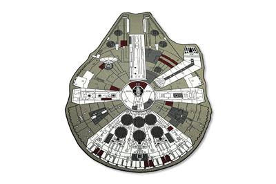 Star Wars Millennium Falcon Small Area Rug | 39 x 52 Inches