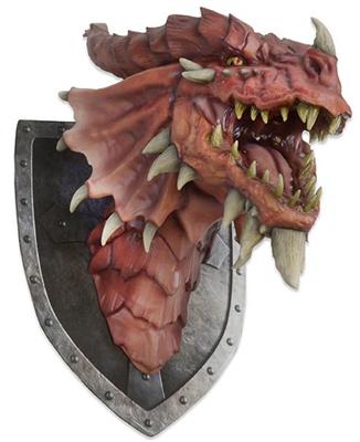 D&D Replicas of the Realms: Red Dragon Trophy Plaque 75x60x45cm