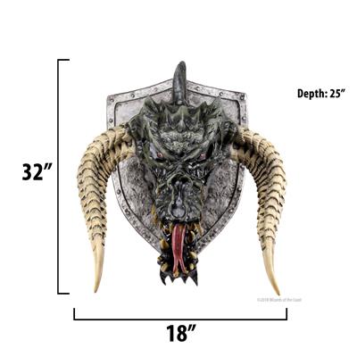 D&D Replicas of the Realms: Black Dragon Trophy Plaque