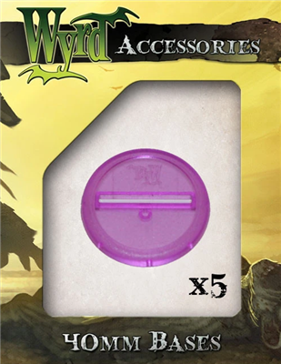 Wyrd Games - Purple 40mm Translucent Bases (5 pack)