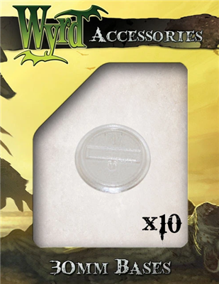 Wyrd Games - Clear 30mm Translucent Bases (10 pack)