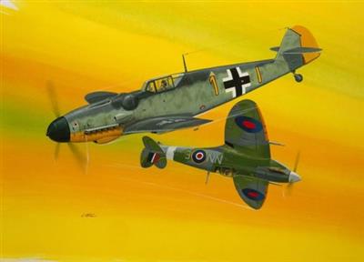 Revell: Combat Set Messerschmitt Bf109G-10 & Spitfire Mk.V (1:72) - EN/DE/FR/NL/ES/IT