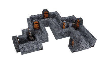 WarLock Tiles: Expansion Pack - 1 in. Dungeon Straight Walls