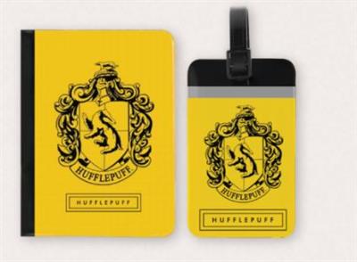 Harry Potter - Tag + Passport cover SET Hufflepuff