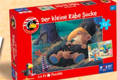 Der kleine Rabe Socke - Puzzle 2x24 T.