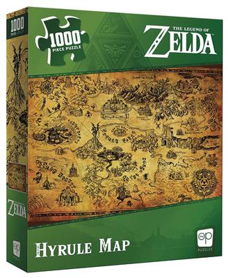 The Legend of Zelda Hyrule Map Puzzle 1000 pc