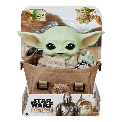 Mattel - Disney Star Wars Mandalorian The Child Baby Yoda Funktionsplüsch & Tasche Geschenkset
