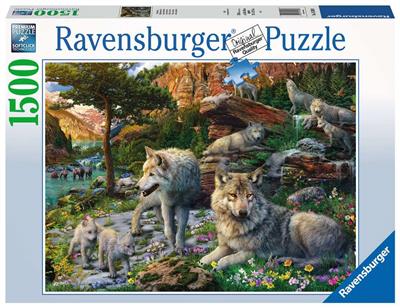 Ravensburger - Wolfsrudel im Frühlingserwachen 1500pc