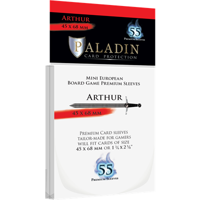 Paladin Sleeves - Arthur Premium Mini European 45x68mm (55 Sleeves)