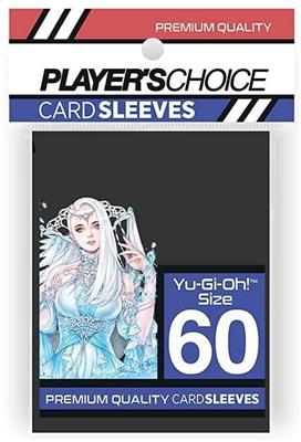 Player's Choice Premium Yu-Gi-Oh! Sized Card Sleeves - Black (60 Sleeves)