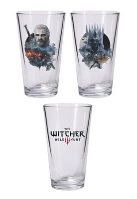 The Witcher 3 - Wild Hunt Pint Glass Set: Geralt und Eredin