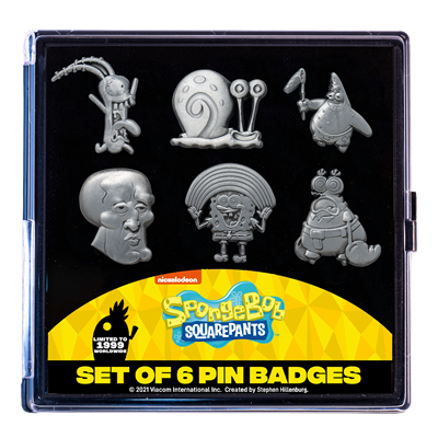Spongebob set of 6 limited edition pins