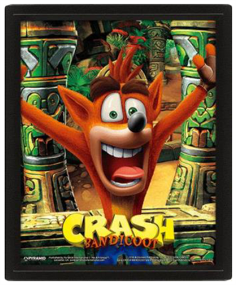 Crash Bandicoot (Mask Power Up) - Framed