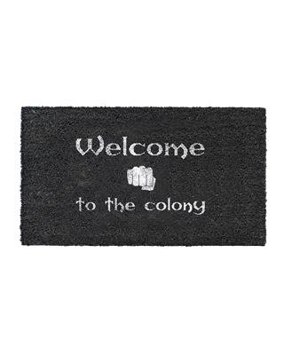 Gothic Doormat "Welcome to the Colony"