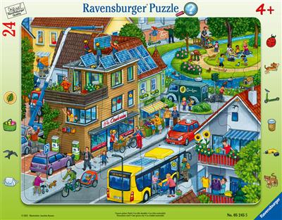 Ravensburger Kinderpuzzle - Unsere grüne Stadt - 24pc