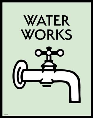 Monopoly Water Works Limited Edition Art Print