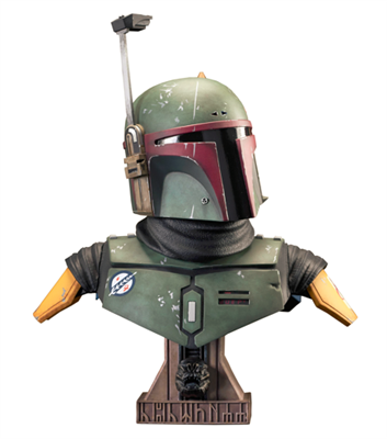 Star Wars The Mandalorian Boba Fett L3D 1/2 Scale Bust