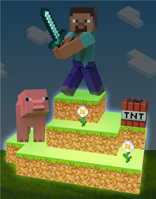 Minecraft Figural Light